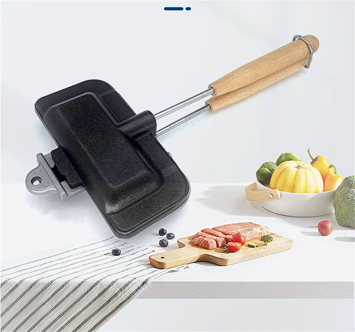 TostMaster: The Innovative Double-Sided Sandwich Pan for Perfectly Grilled Breakfast Delights Fresh Style