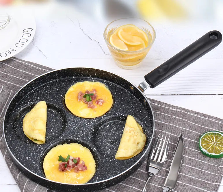 Egg Frying Pan Nonstick Pancake Pans 4-Cups Cookware Pancake Pan Egg Pan Suitable For Gas Stove Induction Cooker Fresh Style