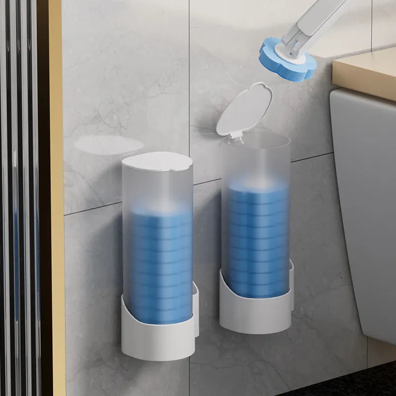 Disposable Toilet Brush Wall-Mounted Cleaning Tool for Bathroom Replacement Brush Head Wc Accessories Fresh Style