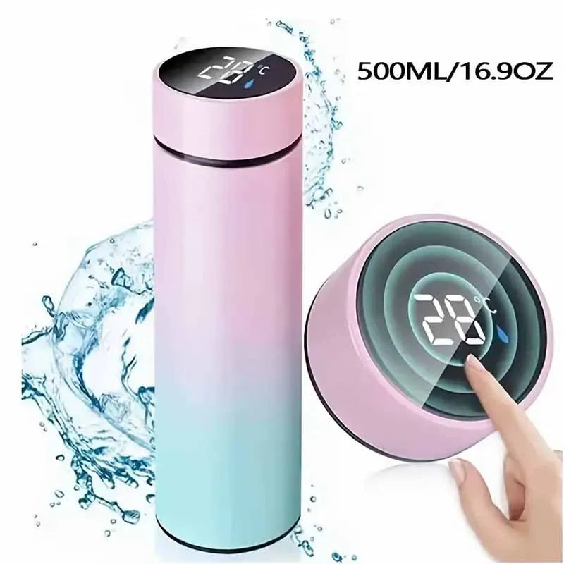 500ml Smart Thermos Bottle LED Temperature Display Thermos Cup Stainless Steel Vacuum Flask Portable Water Bottles Adult Gift Fresh Style